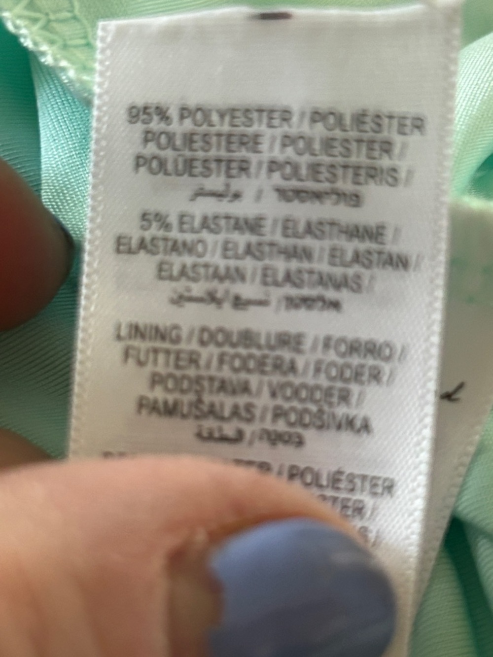 Never Fully Dressed Tropical Palm Print Maxi Dress - Mint, Blue & Brown 14 - Picture 6 of 6